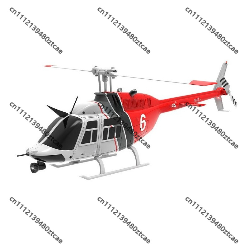 Rc Helicopter Single Rotor - C138 6CH Einrotor-Flybarless-Helikopter mit Höhenhaltung, Hobby-RC-Spielzeugflugzeug