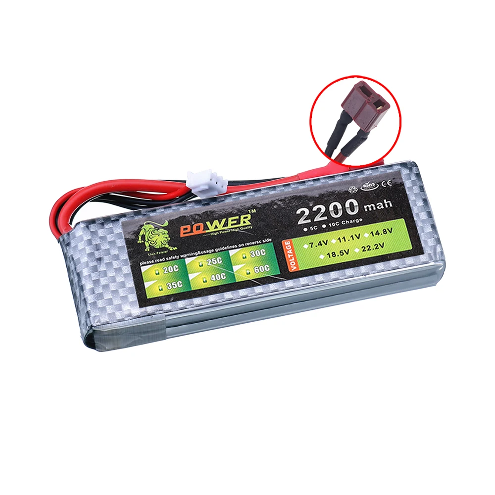 7,4 v 2200 mAh 45C LiPo Batter – Rc Helicopter Parts Bewertung und Preis