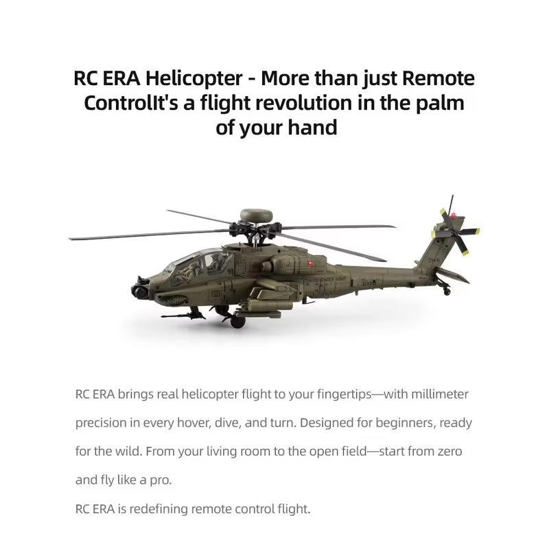 RC Era AH-64D Apache Hubschrau – Rc Helicopter Single Rotor Bewertung und Preis